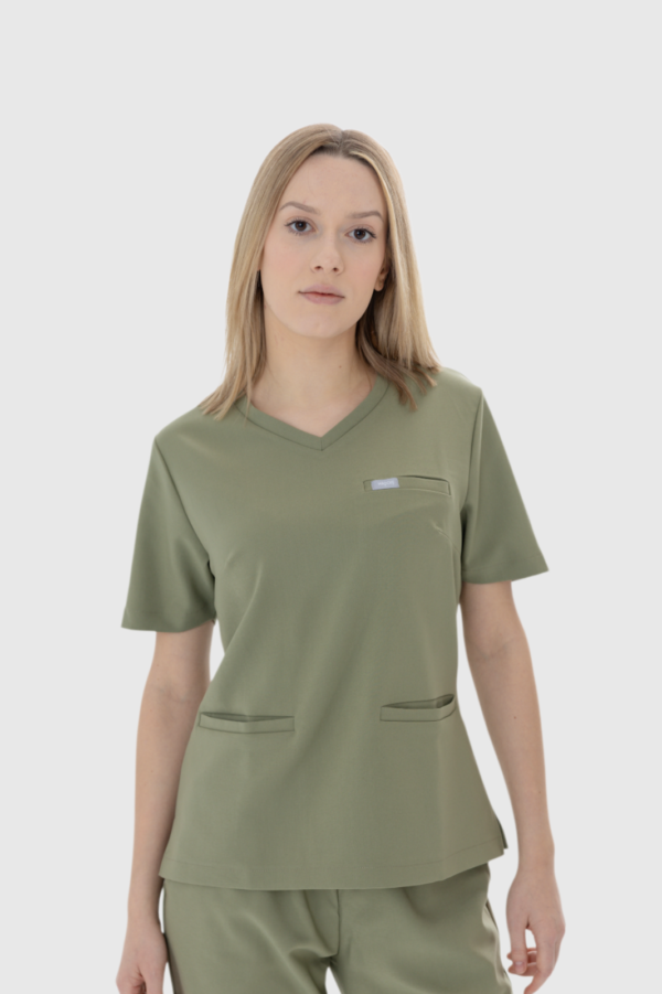 Bluza Basic Damska - Olive Drab