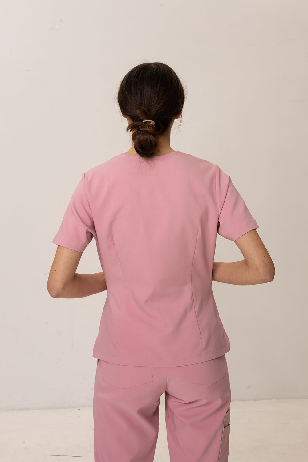 Bluza Medyczna Basic Damska - Cotton Candy - obrazek 2