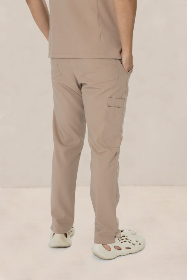 Spodnie Medyczne Męskie Basic - Beige