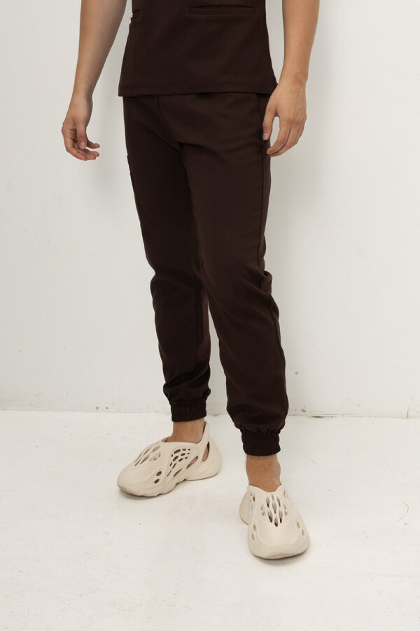 Spodnie Medyczne Męskie Joggery - Hot Chocolate