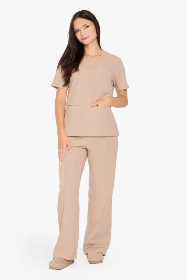 Bluza Medyczna Basic Damska - Beige