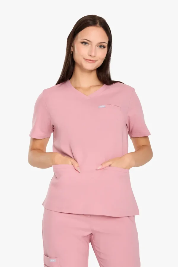 Bluza Medyczna Basic Damska - Cotton Candy