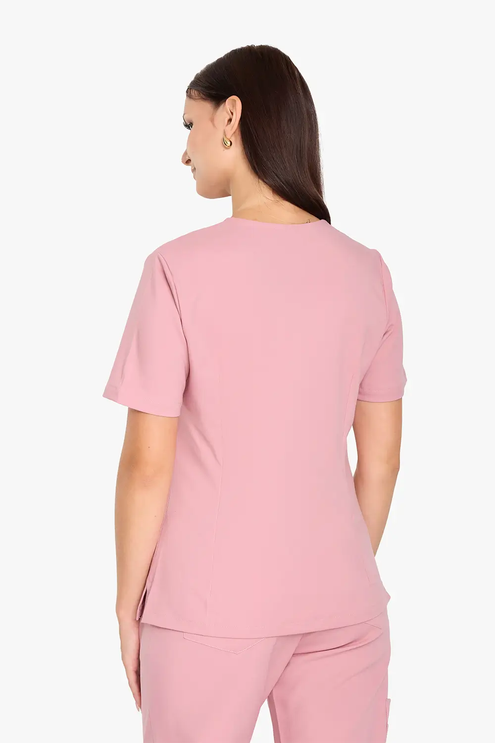 Bluza Medyczna Basic Damska - Cotton Candy - obrazek 2