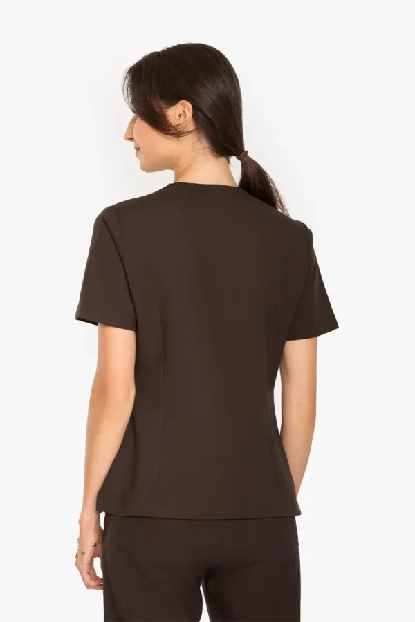 Bluza Medyczna Basic Damska - Hot Chocolate
