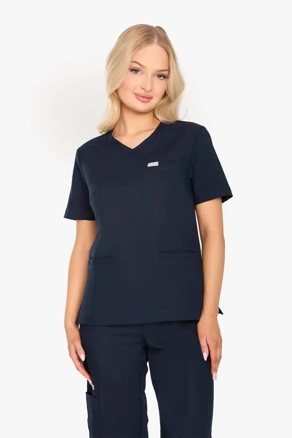 Bluza Medyczna Basic Damska - Midnight Blue