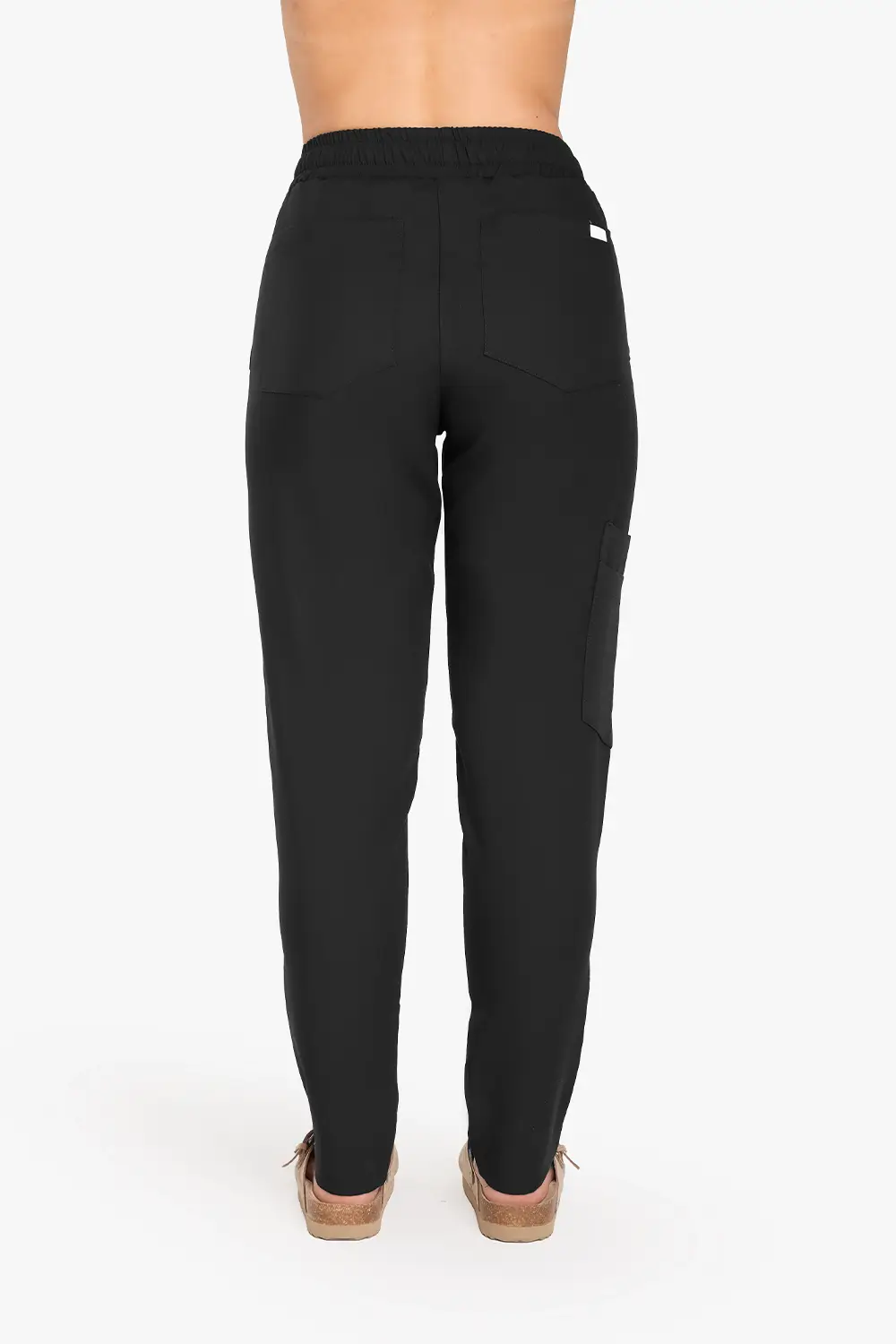 Spodnie Medyczne Damskie Basic - Black - obrazek 3