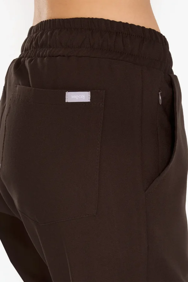 Spodnie Medyczne Damskie Basic - Hot Chocolate