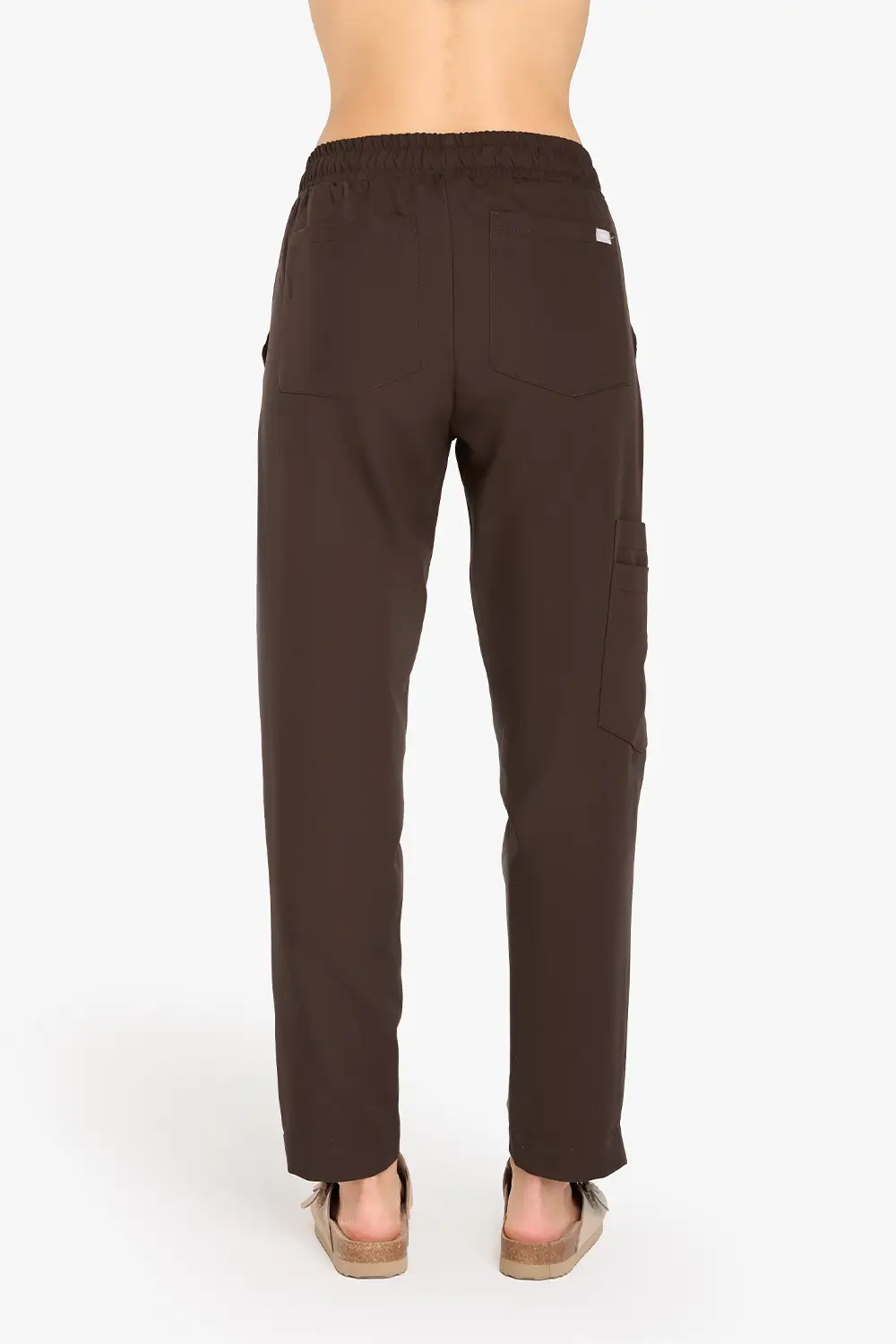 Spodnie Medyczne Damskie Basic - Hot Chocolate - obrazek 4