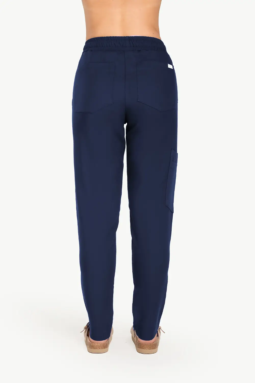 Spodnie Medyczne Damskie Basic - Light Navy - obrazek 3