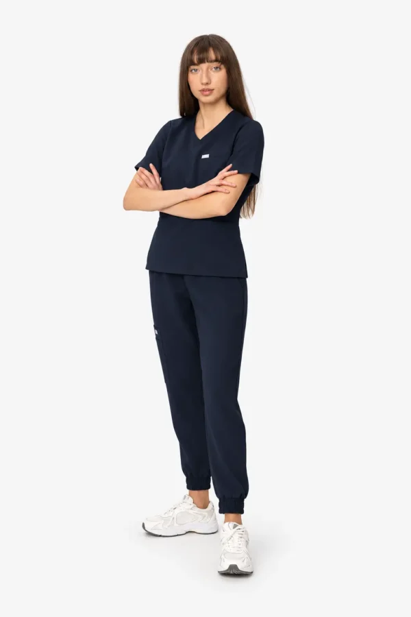 Spodnie Medyczne Damskie Joggery - Midnight Blue
