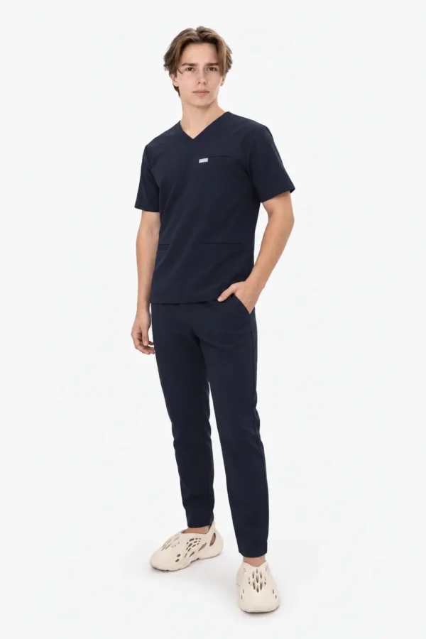 Spodnie Medyczne Męskie Basic - Midnight Blue