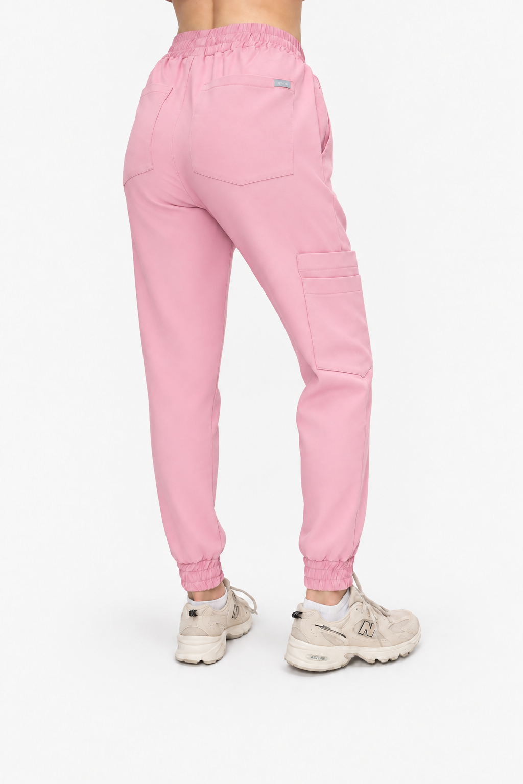 Spodnie Medyczne Damskie Joggery - Cotton Candy - obrazek 3