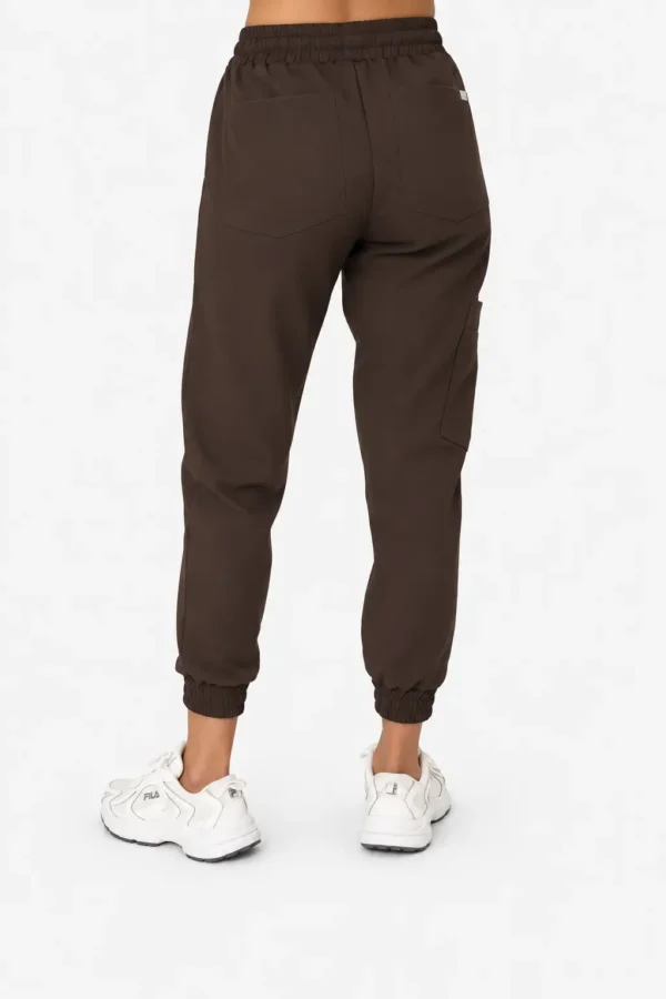 Spodnie Medyczne Damskie Joggery - Hot Chocolate