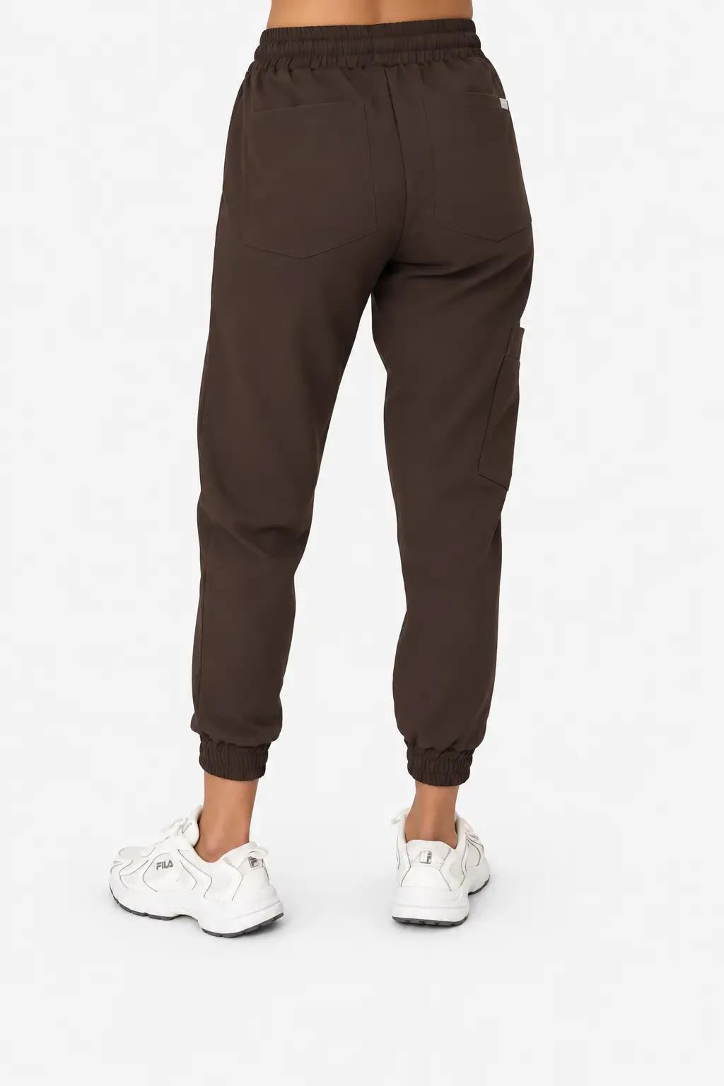 Spodnie Medyczne Damskie Joggery - Hot Chocolate - obrazek 2
