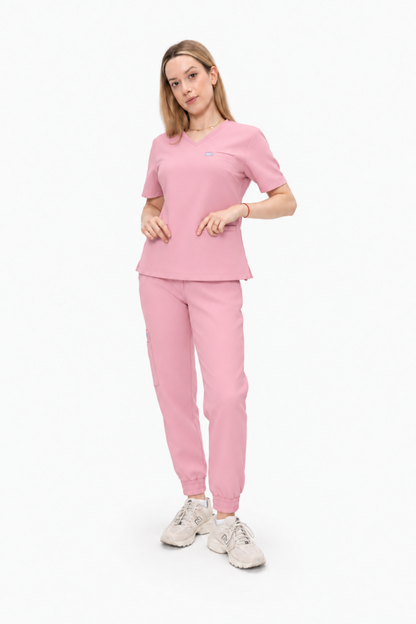 Spodnie Medyczne Damskie Joggery - Cotton Candy