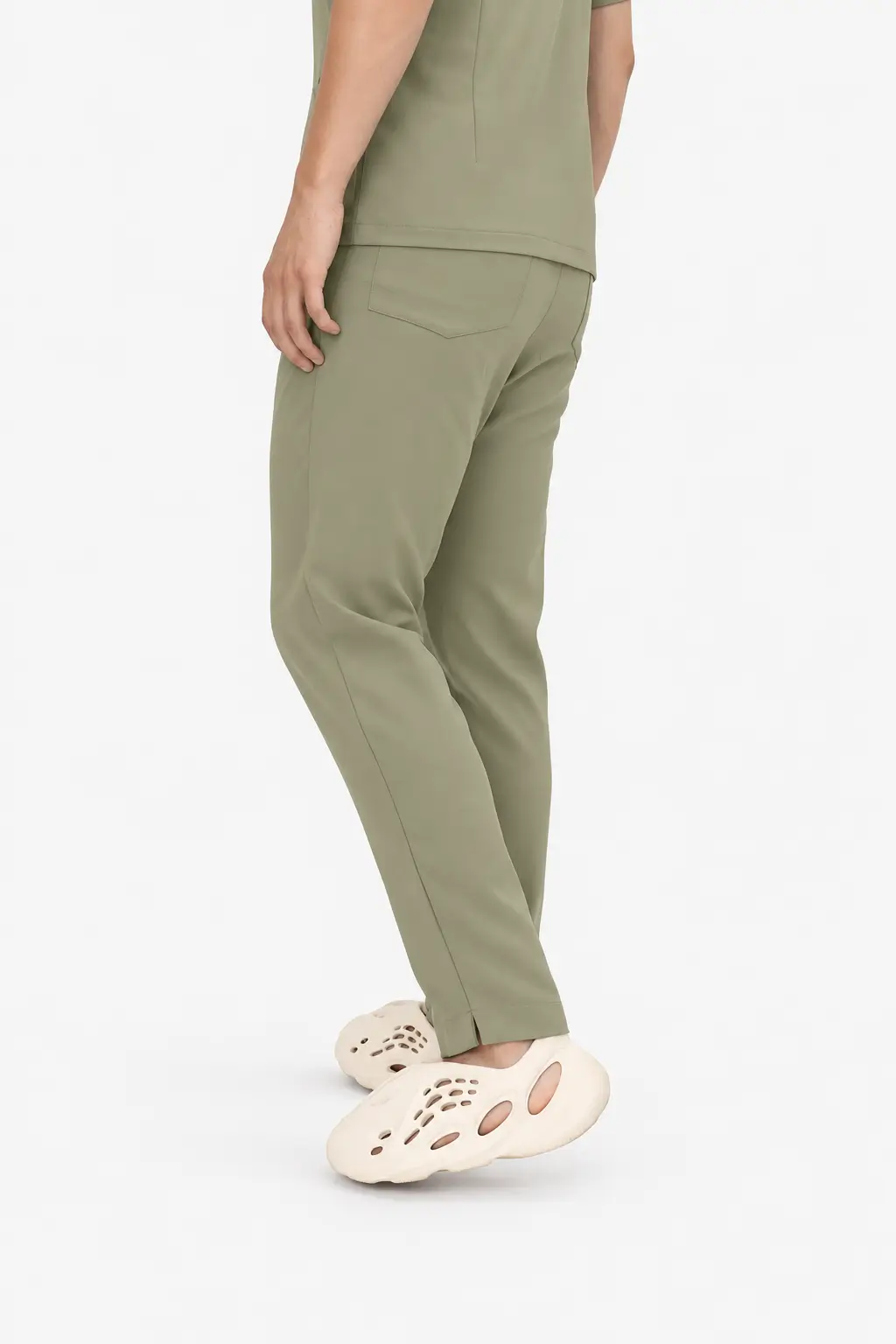 Spodnie Medyczne Męskie Basic - Olive Drab - obrazek 2